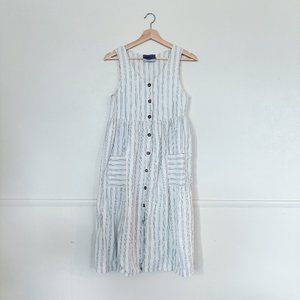 Urban Outfitters | Vintage fabric linen stripe dress